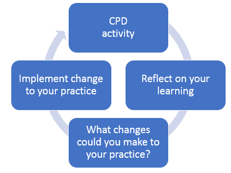 Basic structure for reflecting on the CPD 