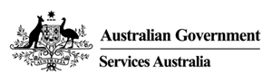 Australian Government - Services Australia Logo